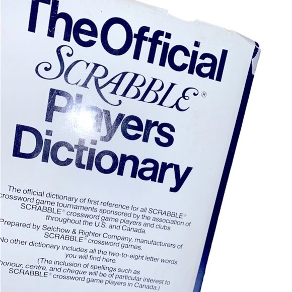 The official scrabble players dictionary large vintage  book - Picture 3 of 12